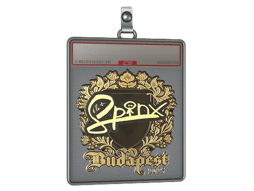 Placa de Adesivo | Spinx (Dourado) | Budapeste 2025