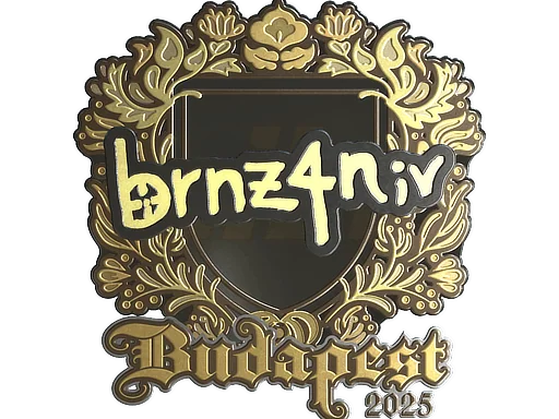 Naklejka | brnz4n (złota) | Budapeszt 2025