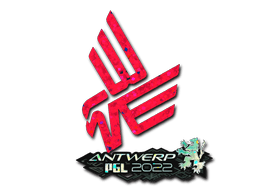 Pegatina | Bad News Eagles (purpurina) | Amberes 2022