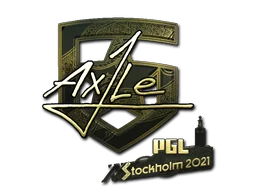 Naklejka | Ax1Le (złota) | Sztokholm 2021