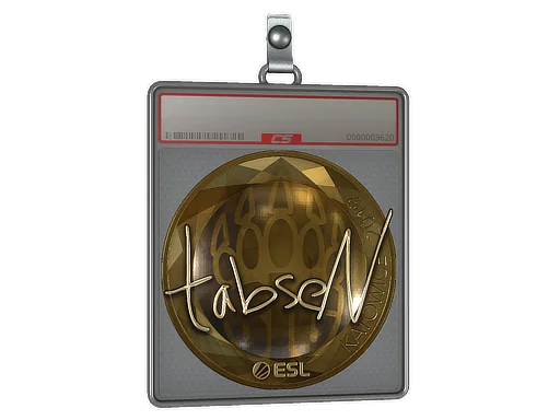 Placa de Adesivo | tabseN (Dourado) | Katowice 2019