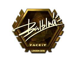 Aufkleber | balblna (Gold) | London 2018