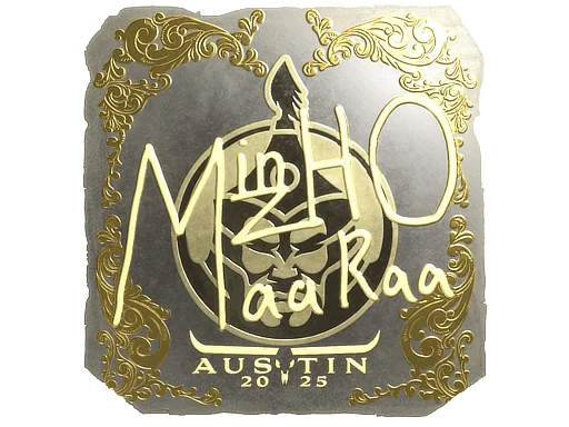 Pegatina | mzinho (dorada) | Austin 2025