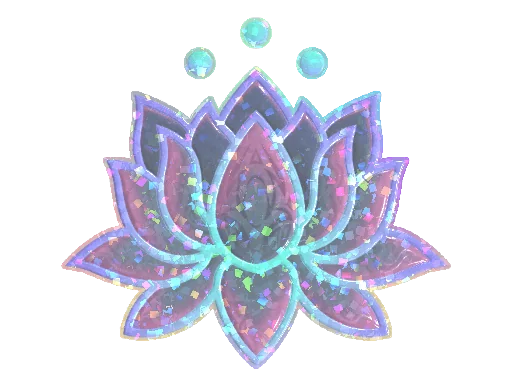 Sticker | Lotus (Glitter)