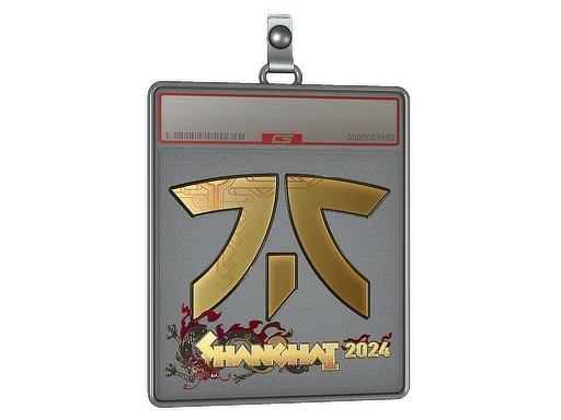 Placa de Adesivo | Fnatic (Dourado) | Xangai 2024