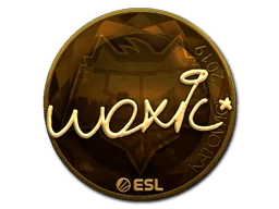 Aufkleber | woxic (Gold) | Kattowitz 2019