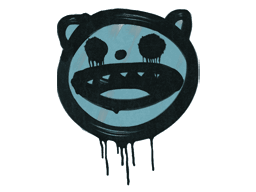 Sealed Graffiti | Happy Cat (Wire Blue)