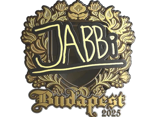 Adesivo | jabbi (Dourado) | Budapeste 2025