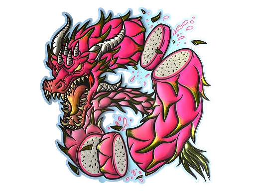 Sticker | Dragon Fruit (Foil)