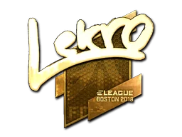 Klistermärke | Lekr0 (Guld) | Boston 2018