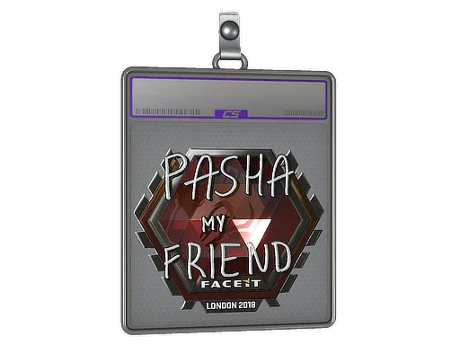 Placa de pegatinas | pashaBiceps (reflectante) | Londres 2018