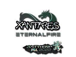 Pegatina | XANTARES (purpurina) | Amberes 2022