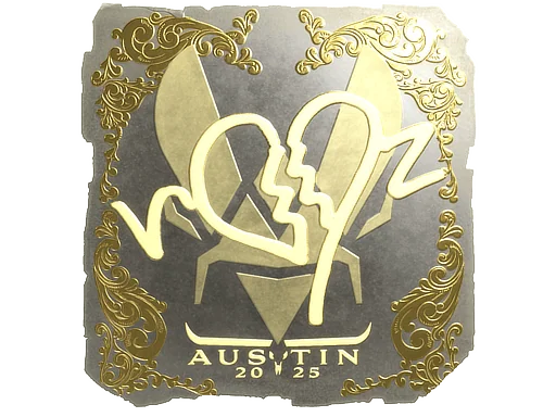 Adesivo | ropz (Dourado) | Austin 2025