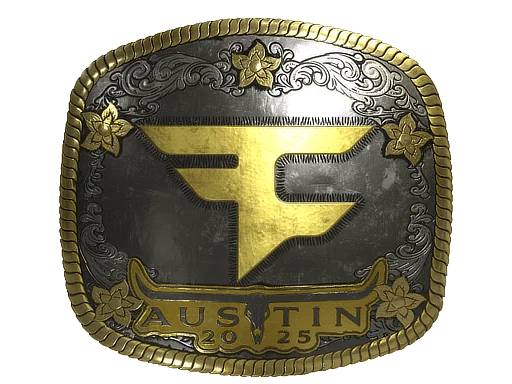 Klistermärke | FaZe Clan (guld) | Austin 2025