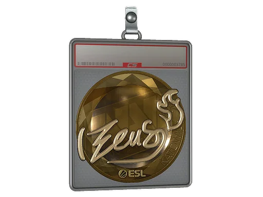 Aufkleberhülle | Zeus (Gold) | Kattowitz 2019