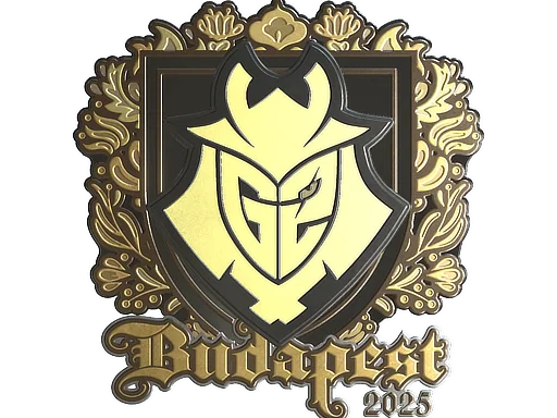 Klistermärke | G2 Esports (guld) | Budapest 2025