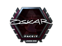 Klistermärke | oskar (Foil) | London 2018