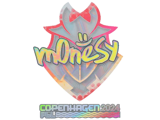 Pegatina | m0NESY (holográfica) | Copenhague 2024