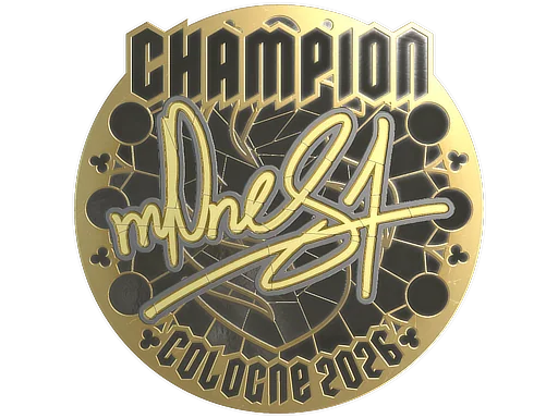 Pegatina | m0NESY (dorada, campeón) | Colonia 2026