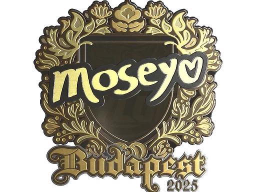 Klistermärke | Moseyuh (guld) | Budapest 2025