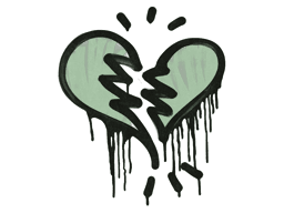 Sealed Graffiti | Broken Heart (Cash Green)