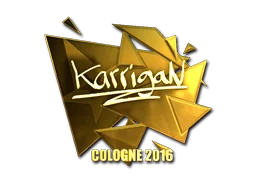 Pegatina | karrigan (dorada) | Colonia 2016