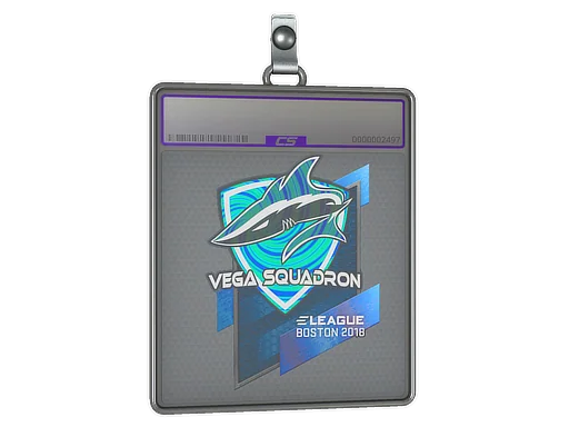 Klistermärkesfodral | Vega Squadron (Holo) | Boston 2018