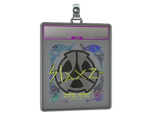 Placa de pegatinas | slaxz- (holográfica) | Austin 2025