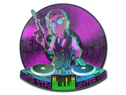Sticker | DJ Safecracker (Lenticular)