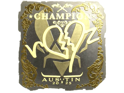 Adesivo | ropz (Dourado) | Campeões do Austin 2025
