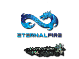 Pegatina | Eternal Fire (purpurina) | Amberes 2022