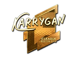 Adesivo | karrigan (Dourado) | Boston 2018