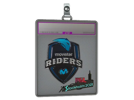 Placa de pegatinas | Movistar Riders (reflectante) | Estocolmo 2021