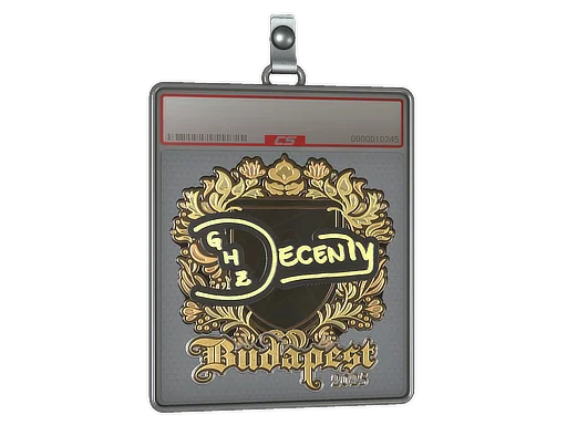 Sticker Slab | decenty (Gold) | Budapest 2025