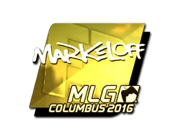 Sticker | markeloff (Gold) | MLG Columbus 2016
