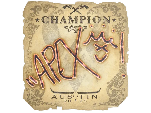 Adesivo | apEX | Campeões do Austin 2025