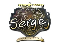 Aufkleber | sergej (Gold) | Berlin 2019