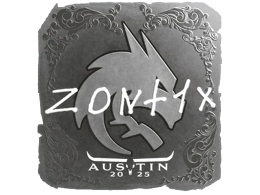 Klistermärke | zont1x (folie) | Austin 2025
