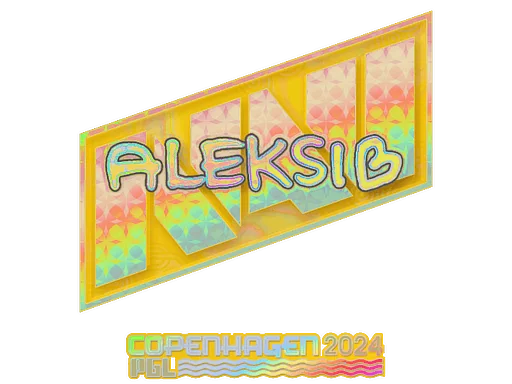 Naklejka | Aleksib (holograficzna) | Kopenhaga 2024
