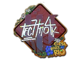 Aufkleber | Techno4K (Glitzer) | Rio 2022
