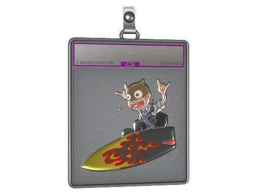Placa de pegatinas | Llamarada Surf K (reflectante)