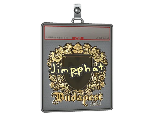 Placa de Adesivo | Jimpphat (Dourado) | Budapeste 2025