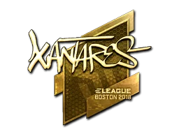 Pegatina | XANTARES (dorada) | Boston 2018