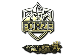 Adesivo | forZe eSports (Dourado) | Antuérpia 2022