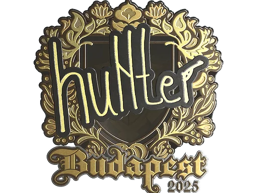 Adesivo | huNter- (Dourado) | Budapeste 2025