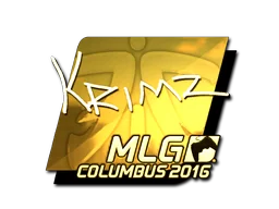 印花 | KRIMZ（金色）| 2016年 MLG 哥伦布锦标赛