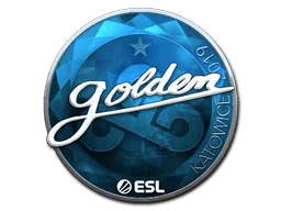 Klistermärke | Golden (Foil) | Katowice 2019