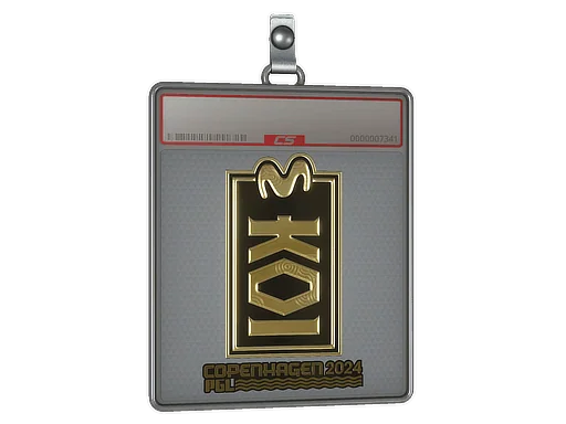Placa de Adesivo | KOI (Dourado) | Copenhague 2024