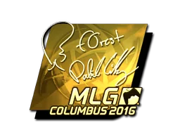 Klistermärke | f0rest (Guld) | MLG Columbus 2016