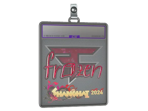 Placa de Adesivo | frozen (Purpurinado) | Xangai 2024